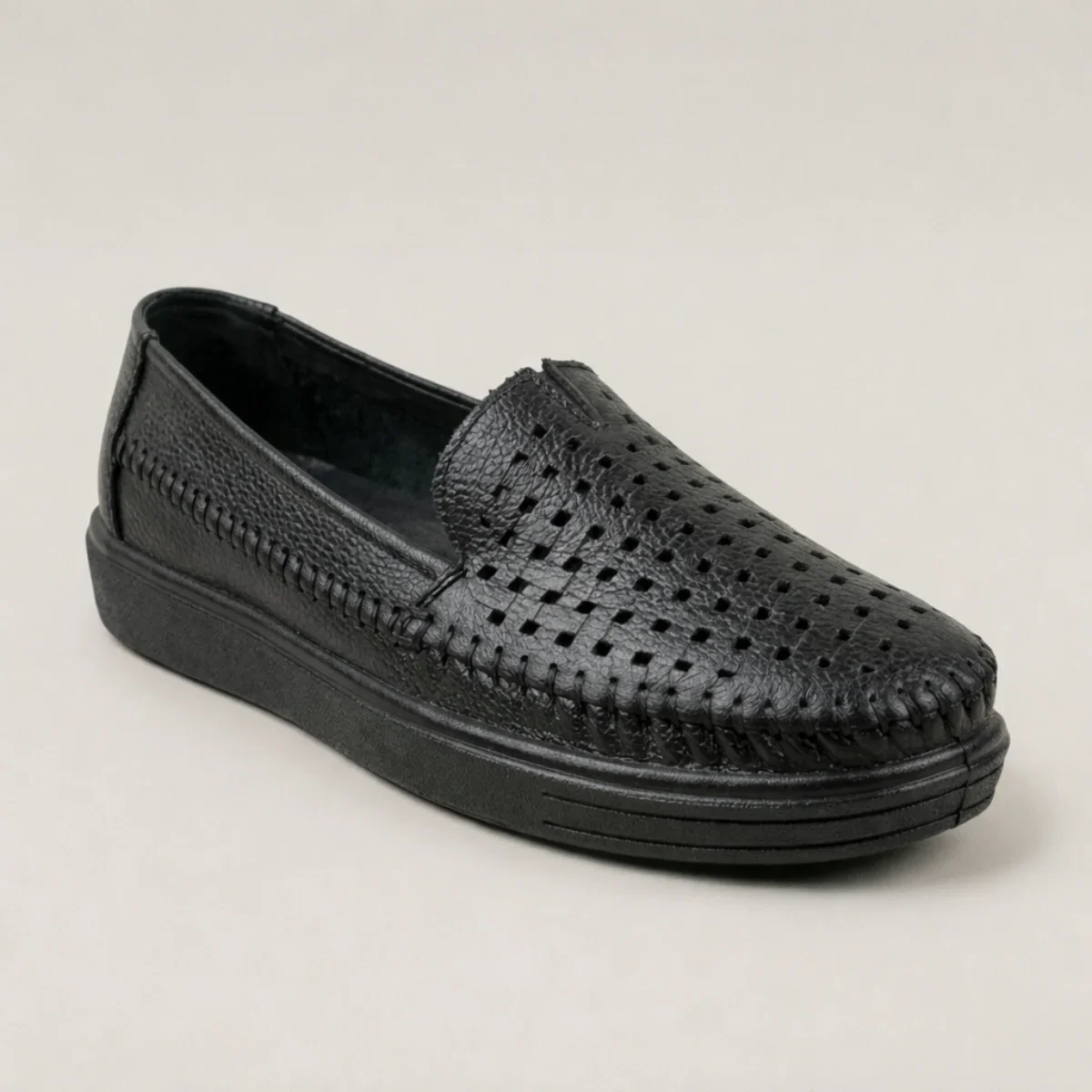 zapato de piso para dama saray de confort en sintético liso