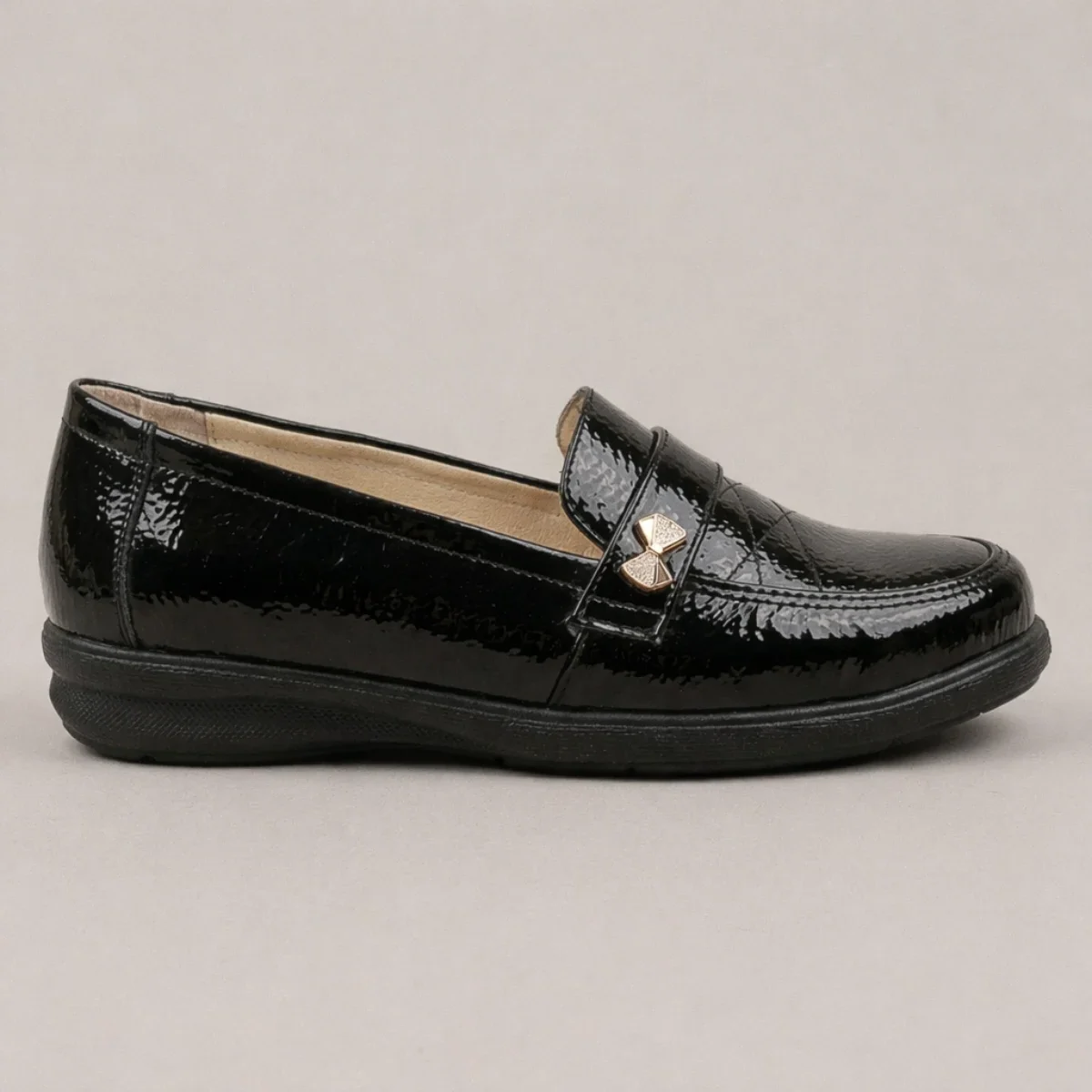 zapato de piso para dama saray de confort en sintético liso