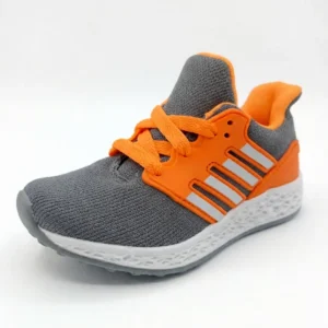 tenis casual niña negro con rosa y ajuste de velcro