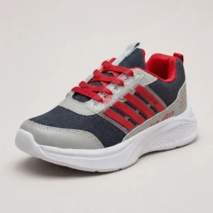 tenis casual niña negro con rosa y ajuste de velcro