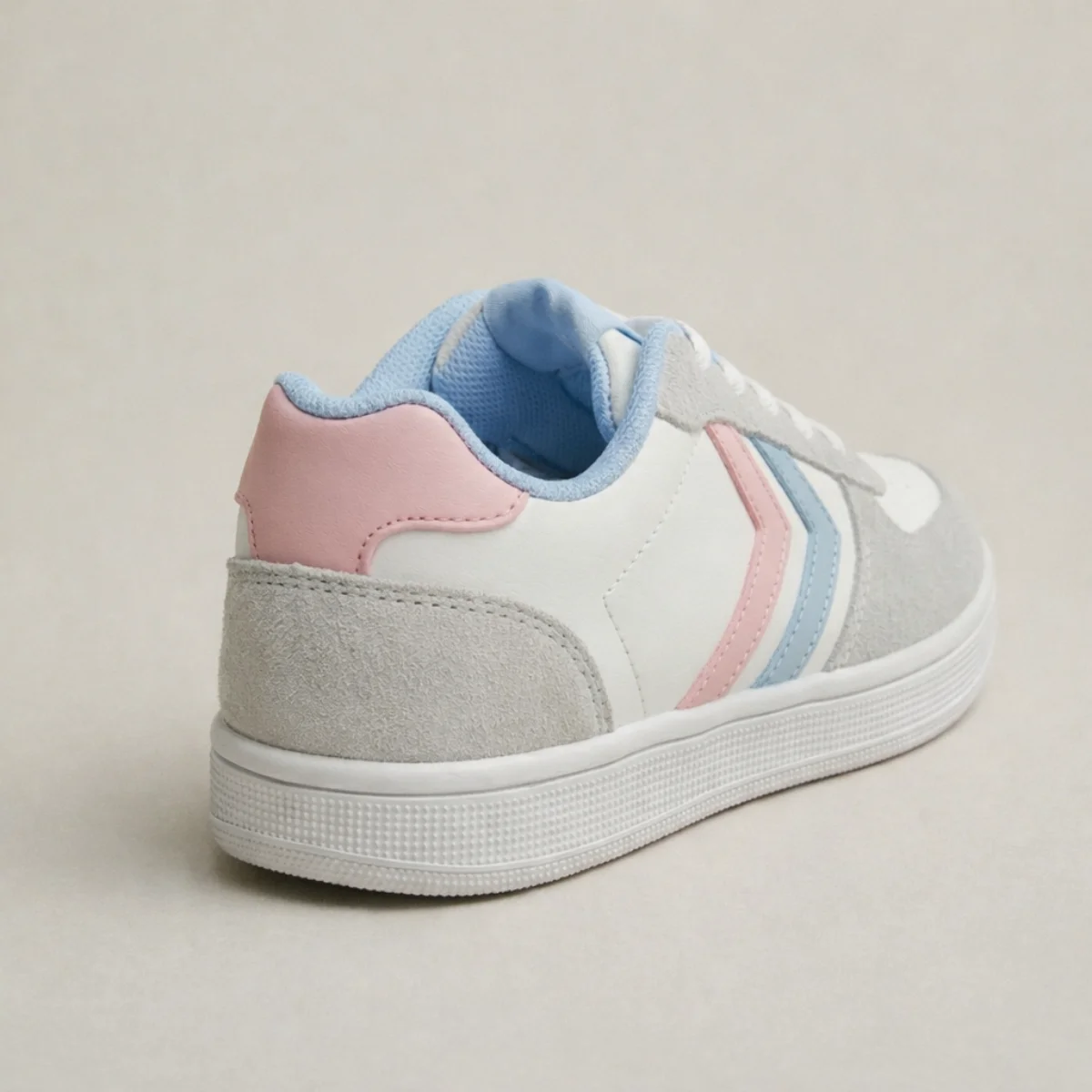 tenis casual niña negro con rosa y ajuste de velcro tenis casual niña negro con rosa y ajuste de velcro