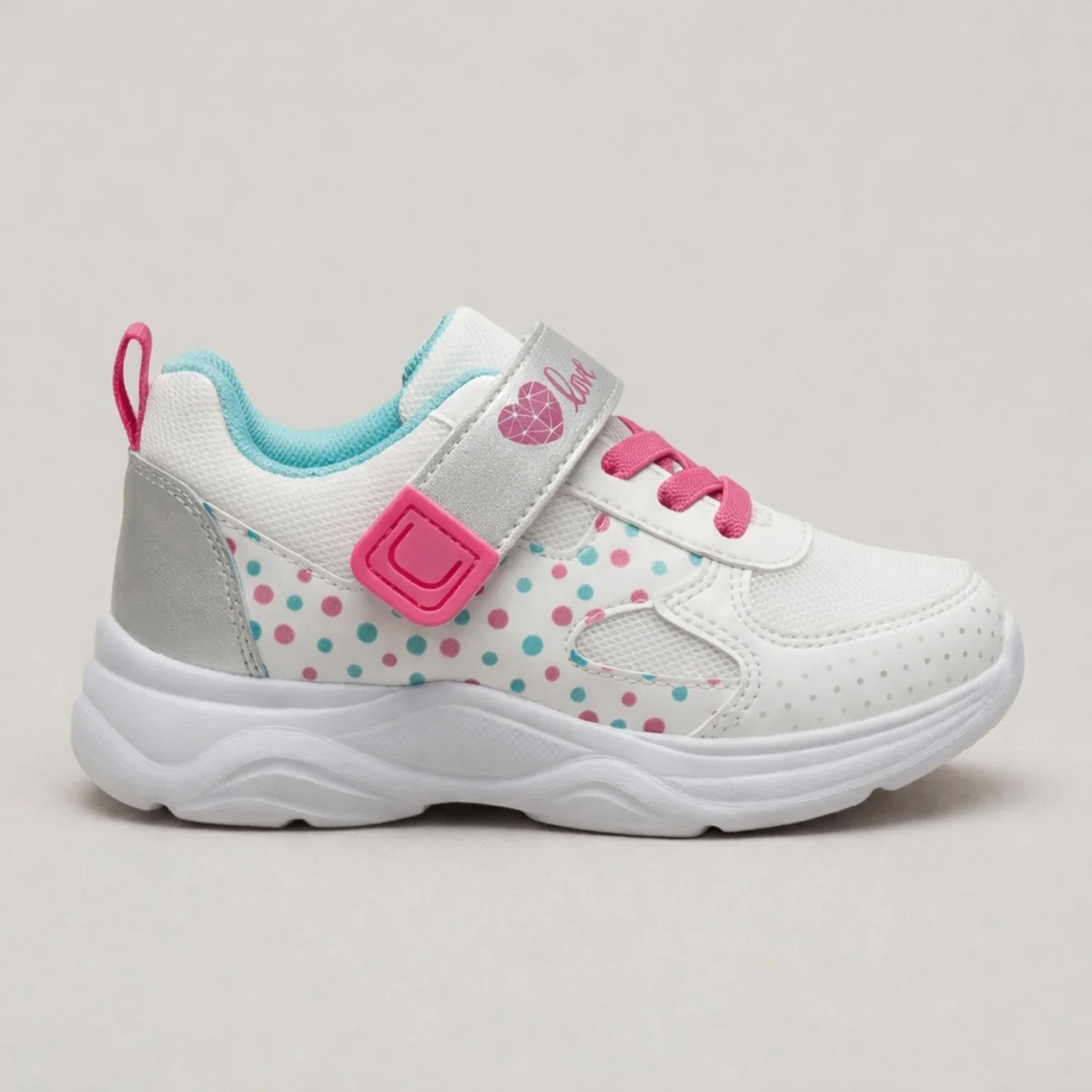 tenis casual niña negro con rosa y ajuste de velcro tenis casual niña negro con rosa y ajuste de velcro