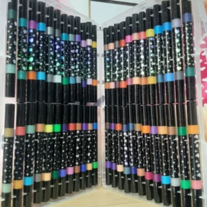 plumones con glitter