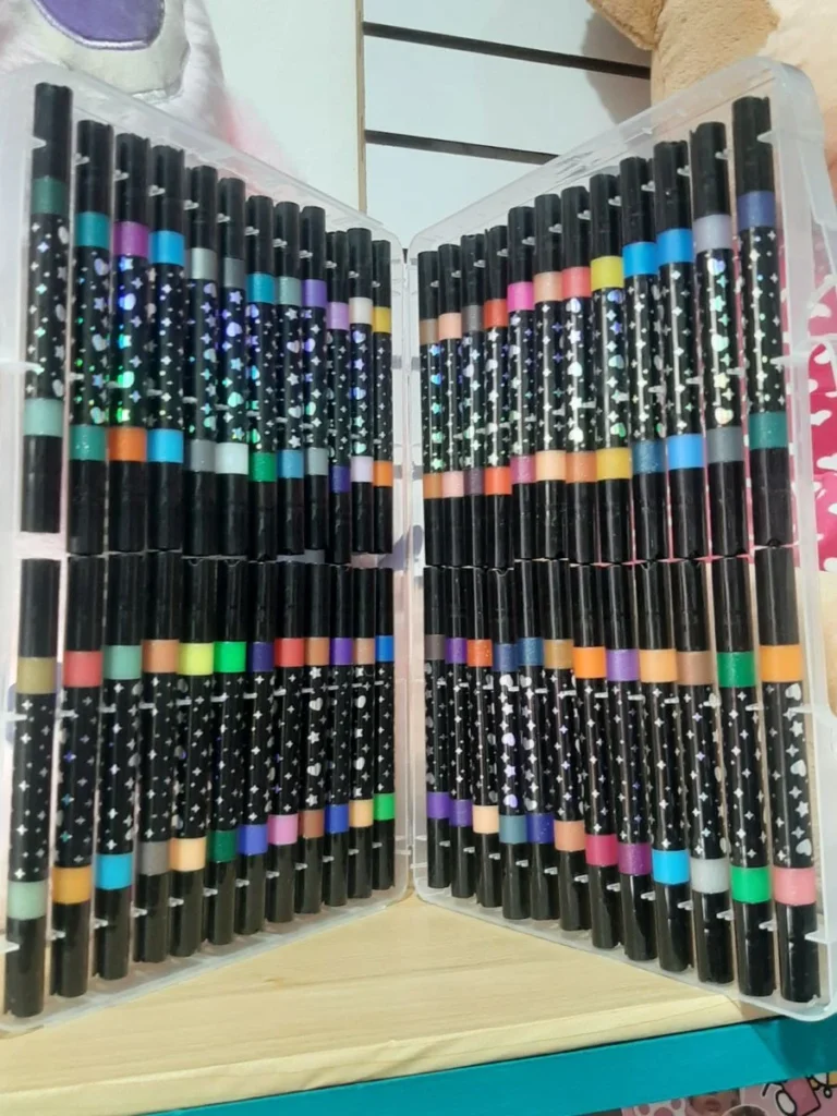 Plumones con glitter