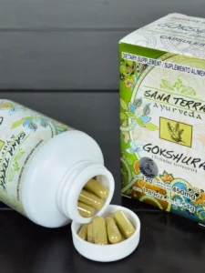 Capsulas GOKSHURA Planta Medicinal de Ayurveda